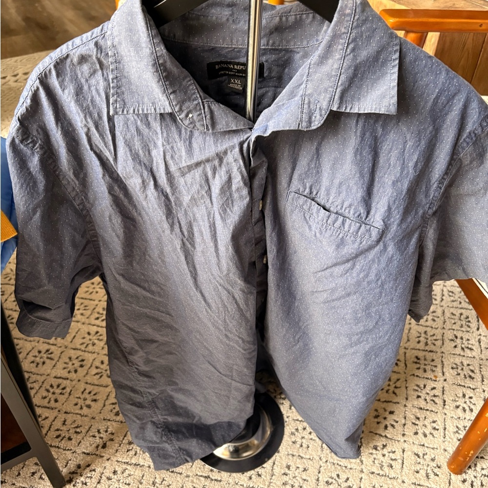 Banana Republic Gray Casual Button Down Shirt